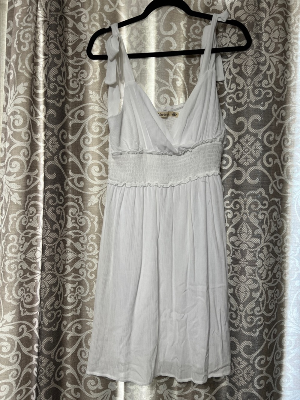 Liberty Love White Tie-Shoulder Dress